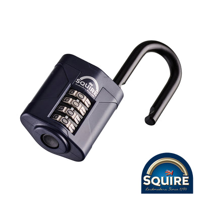 50mm Combination Padlock | 1.5" Long Shackle | Hardened Steel Recodable Keyless Lock