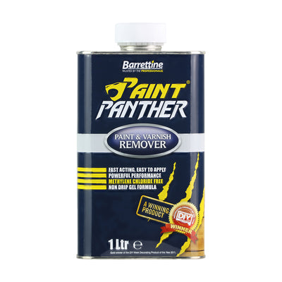 1 Litre Paint Panther Paint & Varnish Remover | Fast Acting Gel Formula Lower Odour Powerful Stripping