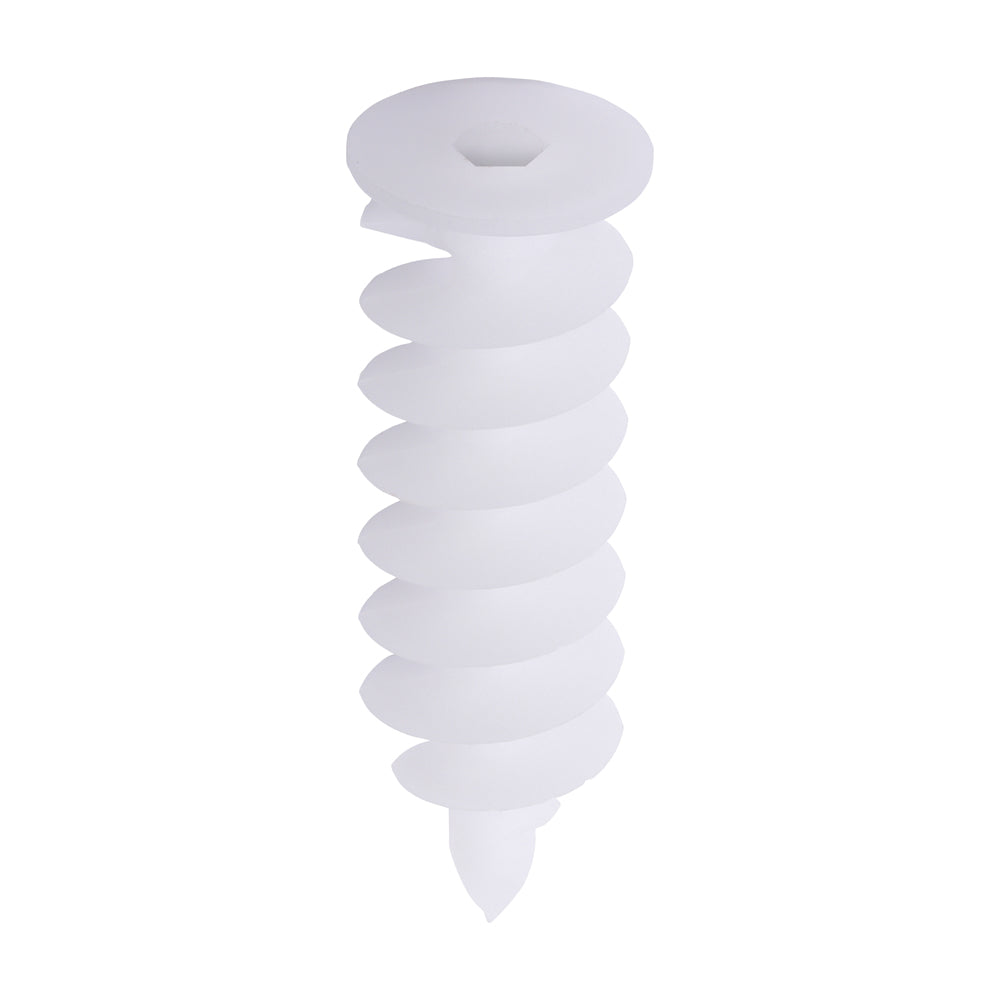 Ziel-Plast Insulation Spiral Dowels – Hex Socket for Polystyrene & Mineral Wool Fixing