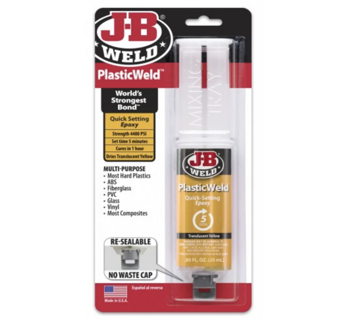 JB Weld PlasticWeld Quick Setting Plastic Epoxy 25 ml