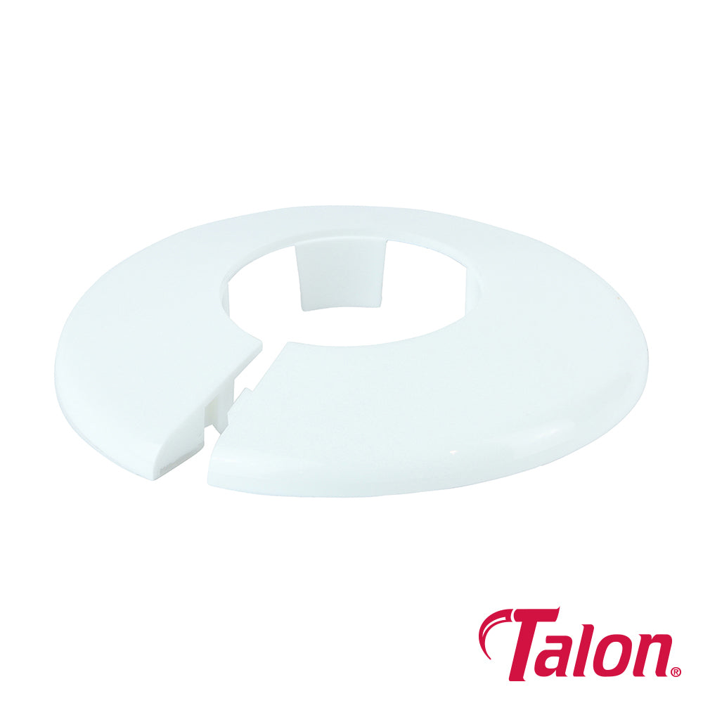 Pipe Collar – White Polypropylene Cover Trim for Concealing Floor & Wall Openings (BAG OF 10)