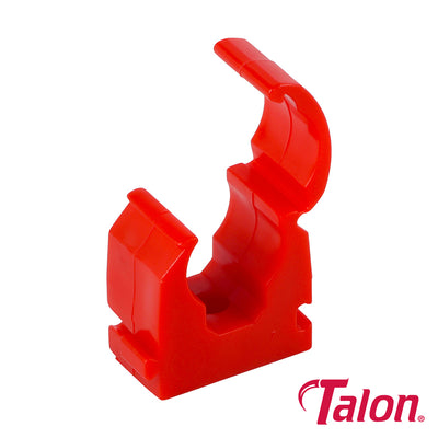Single Hinged ID Clip – Red Polypropylene Pipe Clip for 360° Secure Fixing