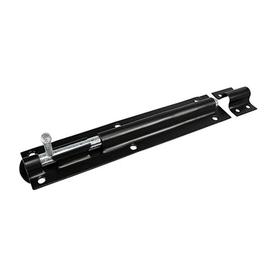 Pack of 1 - Straight Tower Bolt – Epoxy Black | TIMCO Carbon Steel Door & Gate Security Bolt