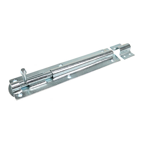 Pack of 1 - Straight Tower Bolt – Zinc | TIMCO Carbon Steel Door & Gate Bolt