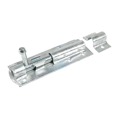 Pack of 1 - Straight Tower Bolt – Hot Dipped Galvanized | Carbon Steel Gate & Shed Security Bolt