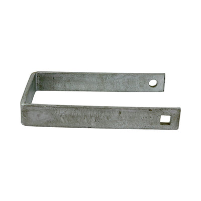 Throw-Over Gate Loop - Hot Dipped Galvanised Steel Double Gate Lock with Fixings Included - Pack of 1