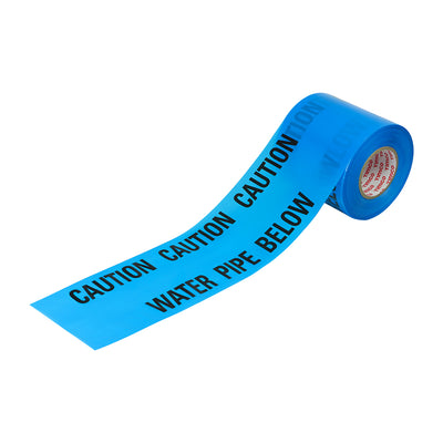 365m x 150mm Underground Water Pipe Warning Tape - Blue LDPE | Caution Water Pipe Below | Non-Detectable Utility Marking Tape for Excavation Safety