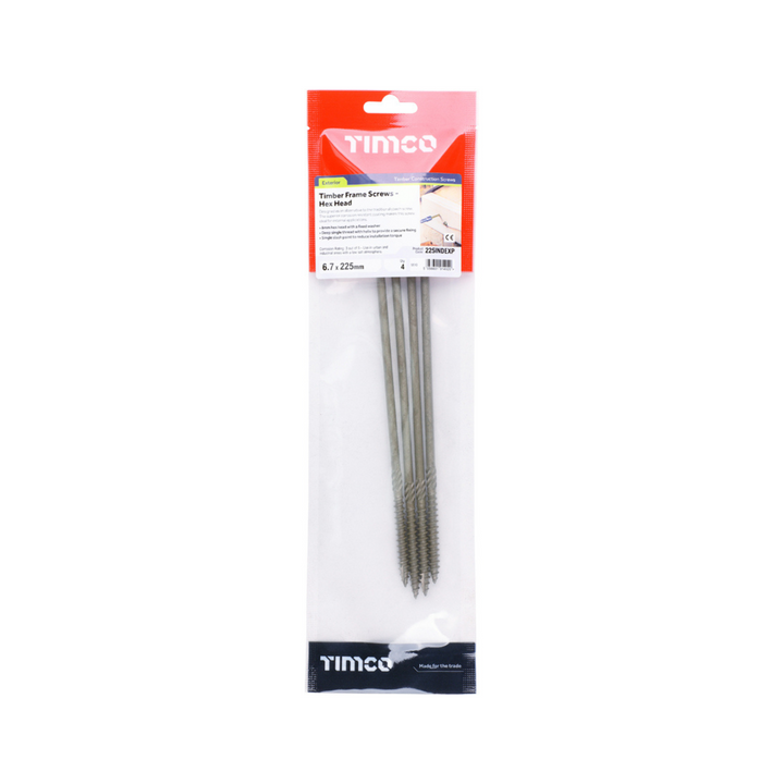 Hex Head Wood Screws – Timber Frame Construction & Landscaping | Woodworking Screws Fasteners (Multisizes)