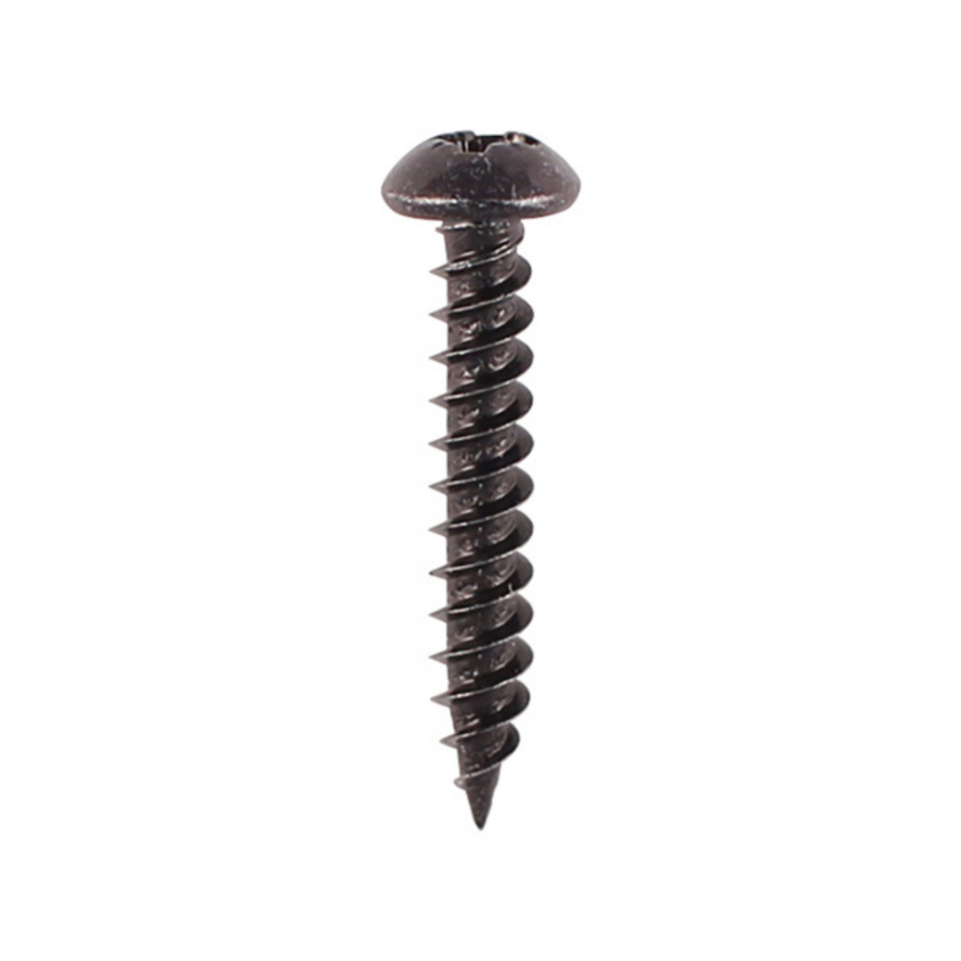 Timco Blackjax Round Head Wood Screws – Twin Thread Dome Screws for Carpentry Fastener – Self Tapping Screws – Available in multi Sizes