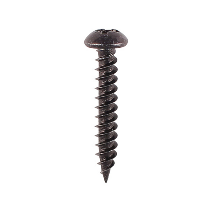 Timco Blackjax Round Head Wood Screws – Twin Thread Dome Screws for Carpentry Fastener – Self Tapping Screws – Available in multi Sizes