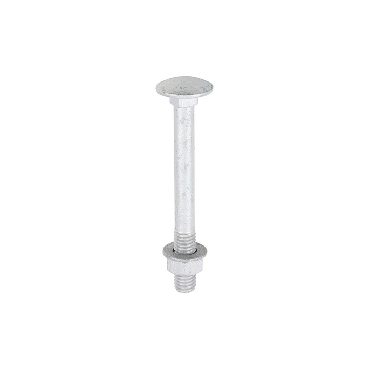 Domed Head Coach Bolt Set - Screws with Washer & Hex Nut Fastener Timco - Available in Sizes