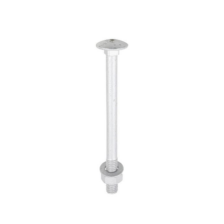 Domed Head Coach Bolt Set - Screws with Washer & Hex Nut Fastener Timco - Available in Sizes