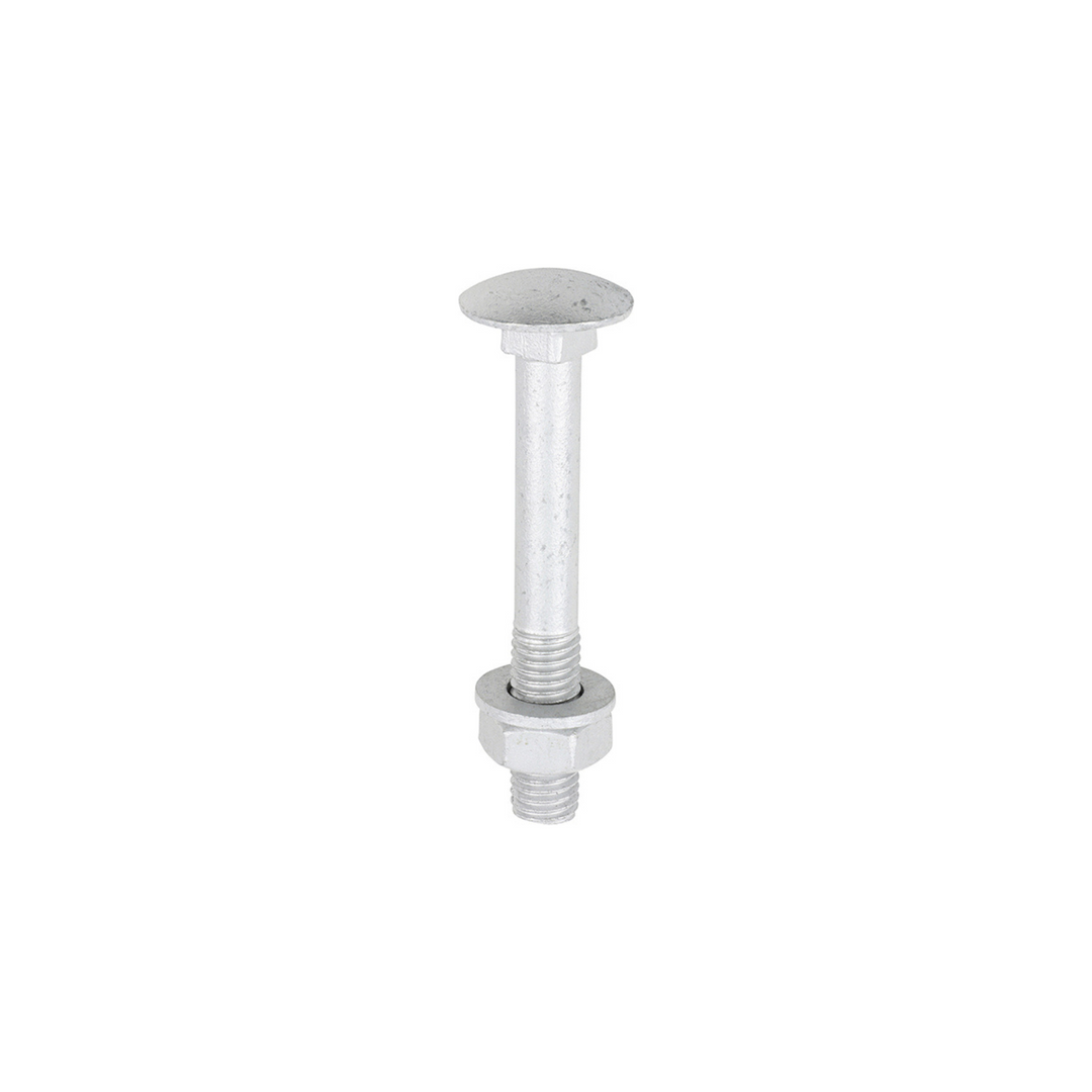 Domed Head Coach Bolt Set - Screws with Washer & Hex Nut Fastener Timco - Available in Sizes
