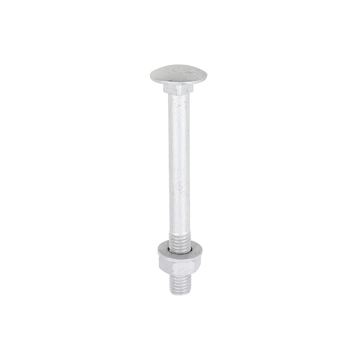 Domed Head Coach Bolt Set - Screws with Washer & Hex Nut Fastener Timco - Available in Sizes