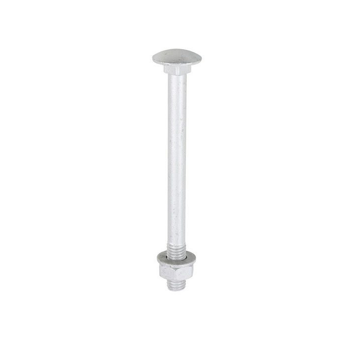 Domed Head Coach Bolt Set - Screws with Washer & Hex Nut Fastener Timco - Available in Sizes