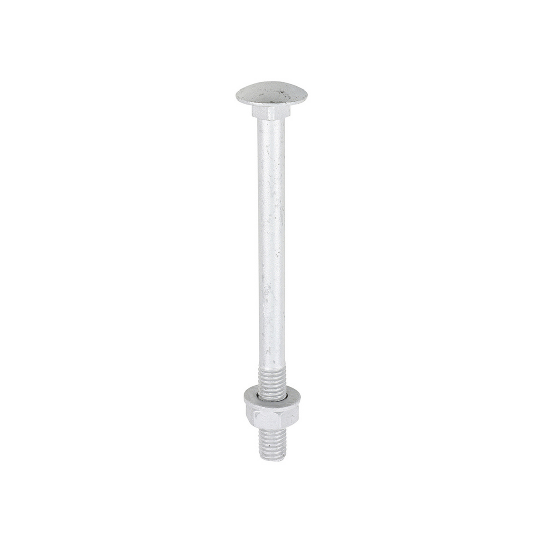 Domed Head Coach Bolt Set - Screws with Washer & Hex Nut Fastener Timco - Available in Sizes