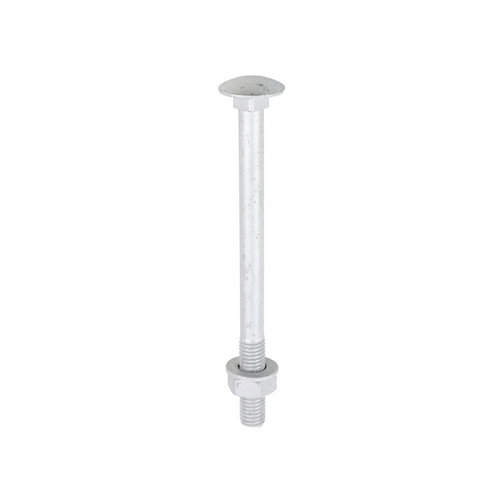 Domed Head Coach Bolt Set - Screws with Washer & Hex Nut Fastener Timco - Available in Sizes