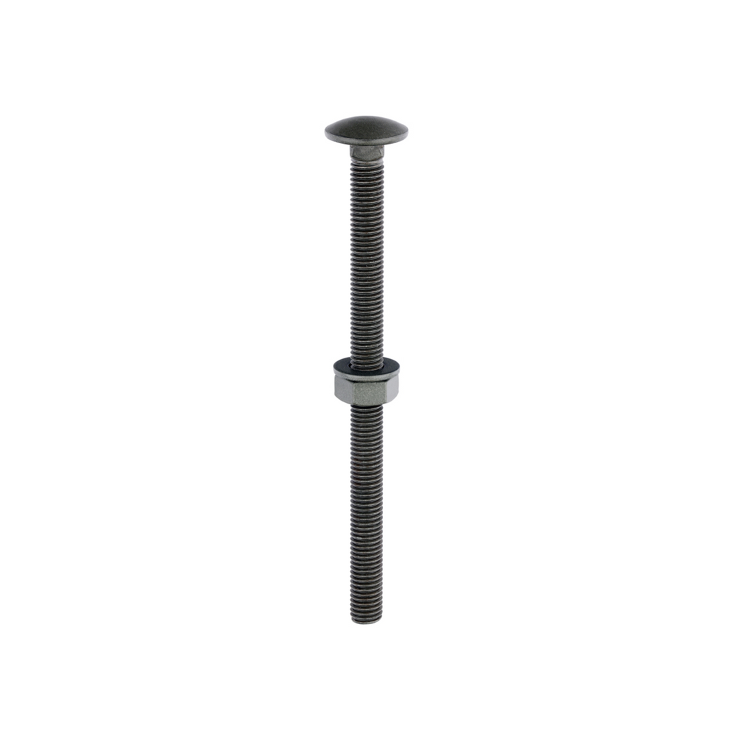 Domed Head Coach Bolt Set - Screws with Washer & Hex Nut Fastener Timco - Available in Sizes