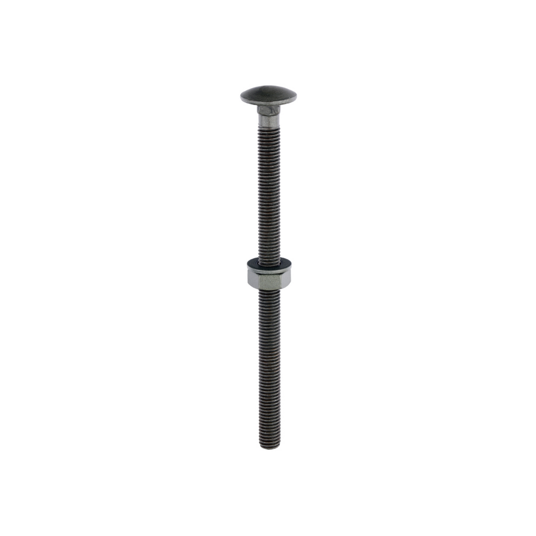 Domed Head Coach Bolt Set - Screws with Washer & Hex Nut Fastener Timco - Available in Sizes