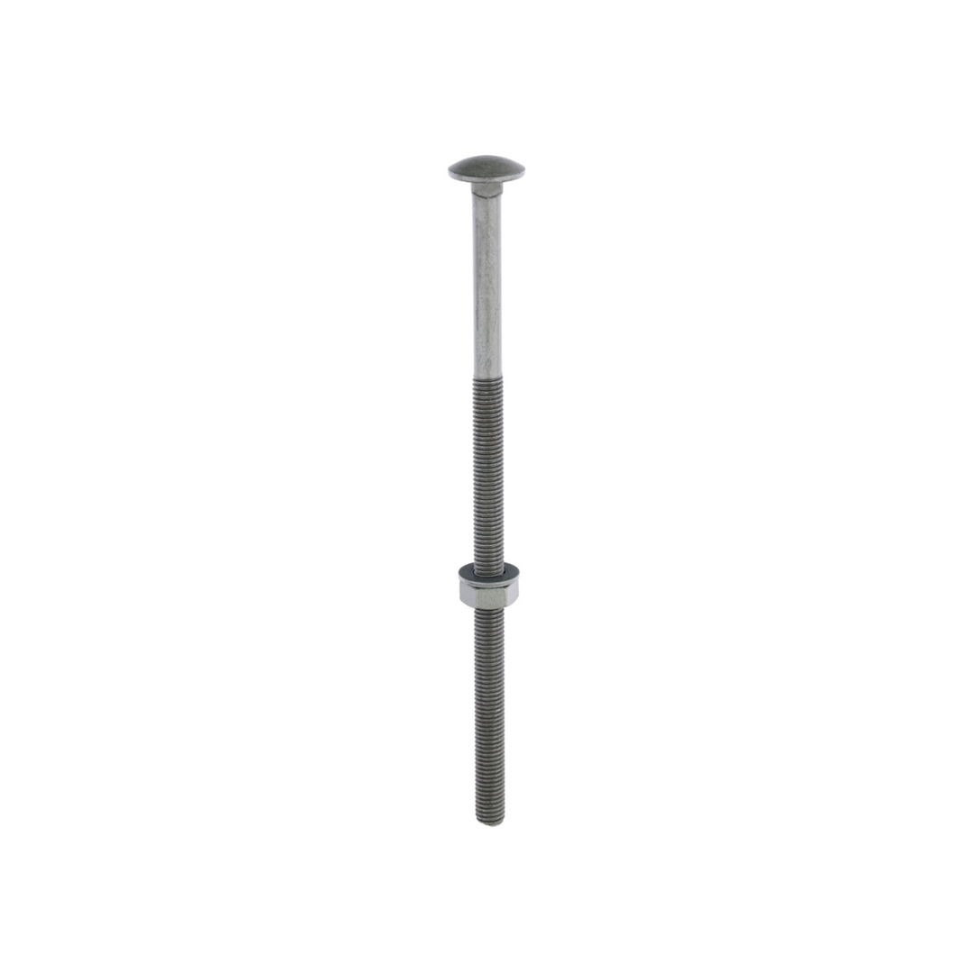 Domed Head Coach Bolt Set - Screws with Washer & Hex Nut Fastener Timco - Available in Sizes