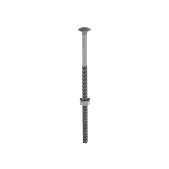 Domed Head Coach Bolt Set - Screws with Washer & Hex Nut Fastener Timco - Available in Sizes