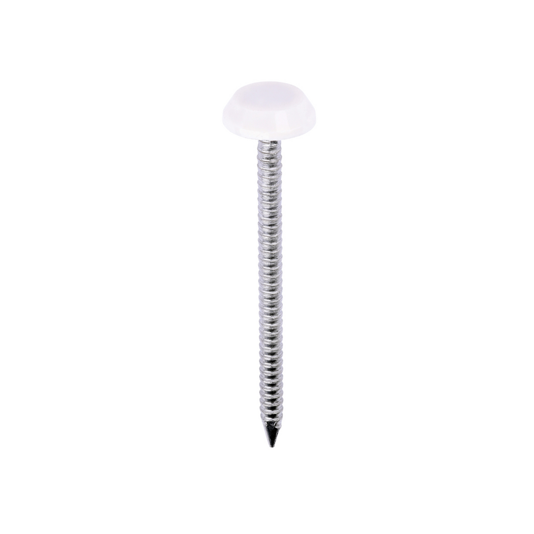 Polytop Nails - A4 Stainless Steel Polymer Cap Nails for Carpentry, Cladding & Wood Nail