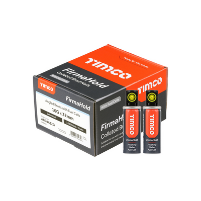 Timco - FirmaHold Collated - Straight Brad Nails & Fuel Cells - 16 Gauge With Gas
