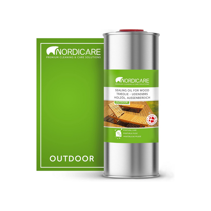 Nordicare - 1L Wood Sealer Danish Oil for Outdoor Wood Furniture Teak Protector