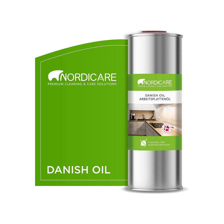 Nordicare - 1L Danish Oil - Food Safe Danish Oil Dry Wood Restorer and Wood Worktop Protection