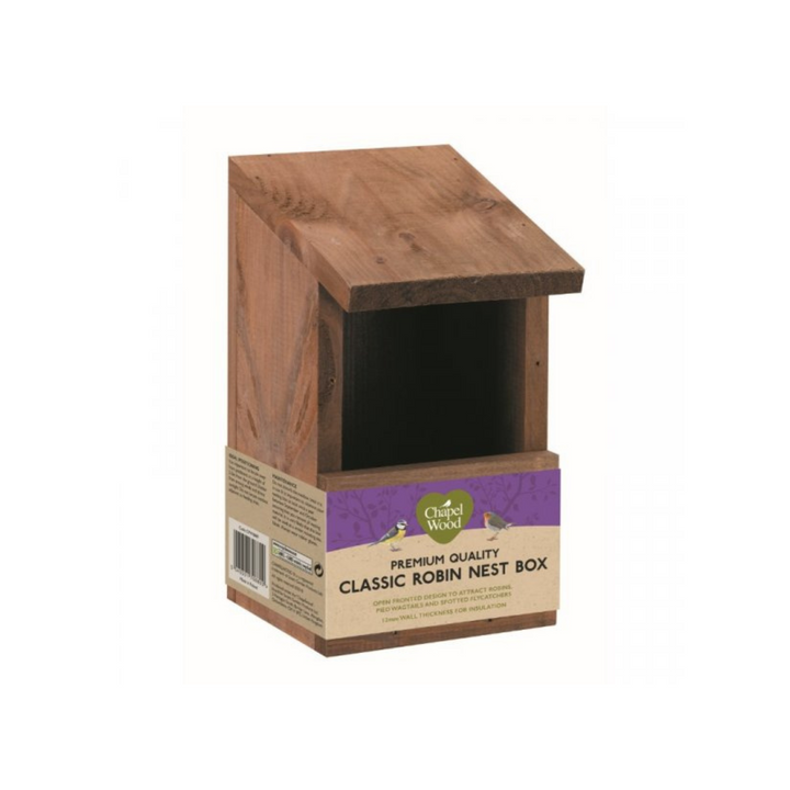 Robin Classic Nest Box - FSC Certified Wooden Birdhouse