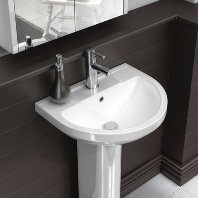 James Parker - Aqua Flow 500mm Basin & Pedestal
