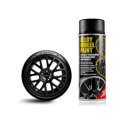 E-Tech Alloy Wheel Paint Motorsport Black 400ml