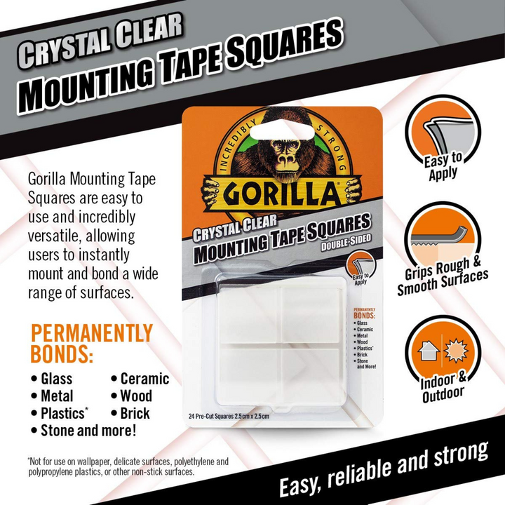 Gorilla - Tape Mounting Squares