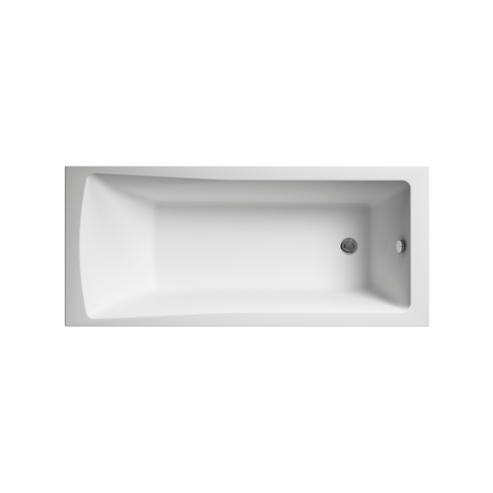 James Parker - Square Single Ended - Straight Shower Bath 1700mm x 700mm (66.92" x 27.55")