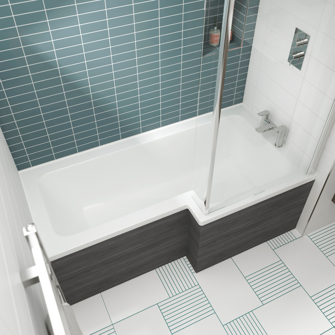 James Parker - Square Bathroom Shower for Right Hand 1700mm