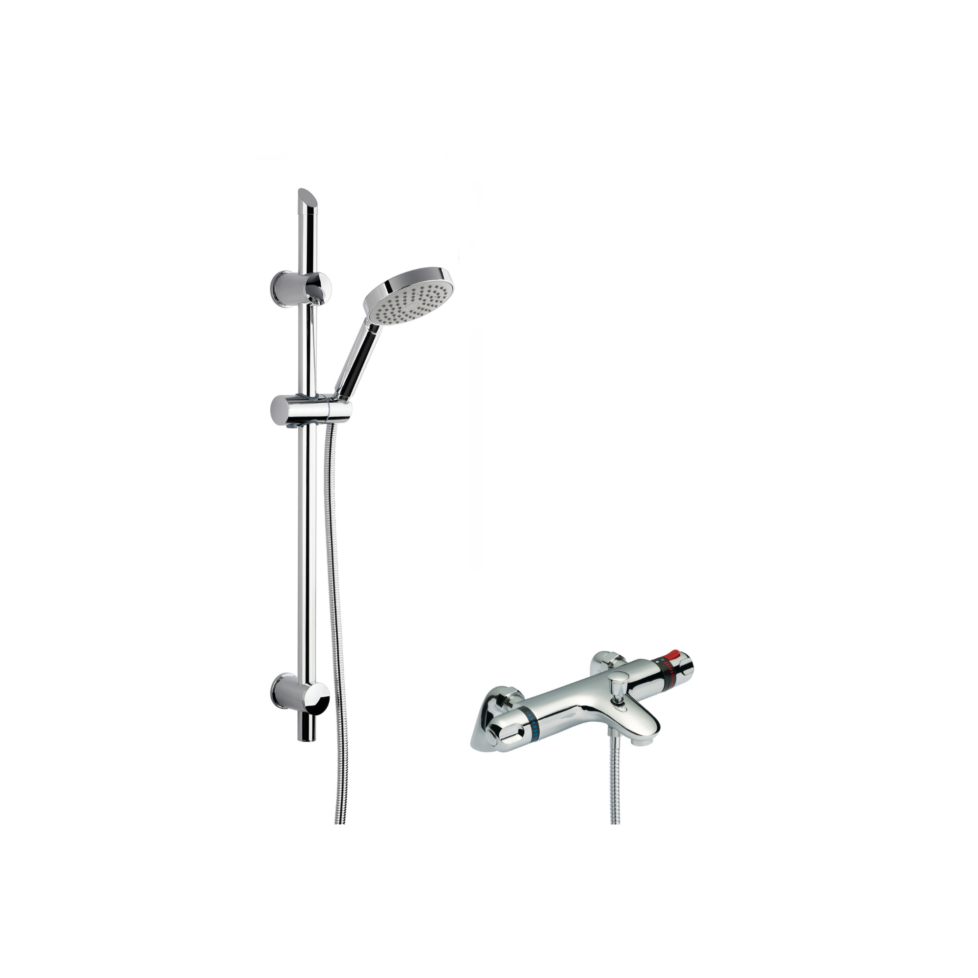 James Parker Shower Thermostatic Mixers & Single Function Slide Rail