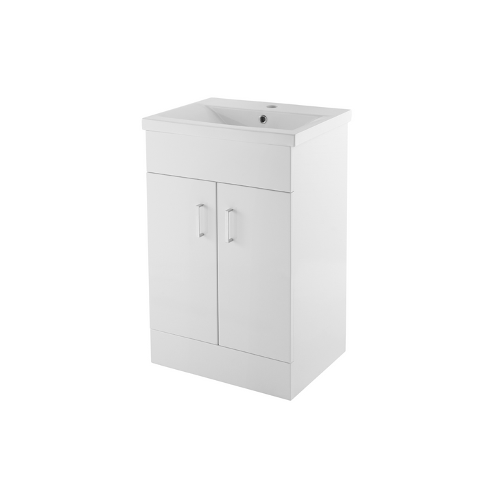 James Parker - Eden Floor Standing Vanity Unit with 2 Door and Minimalist Basin 500mm