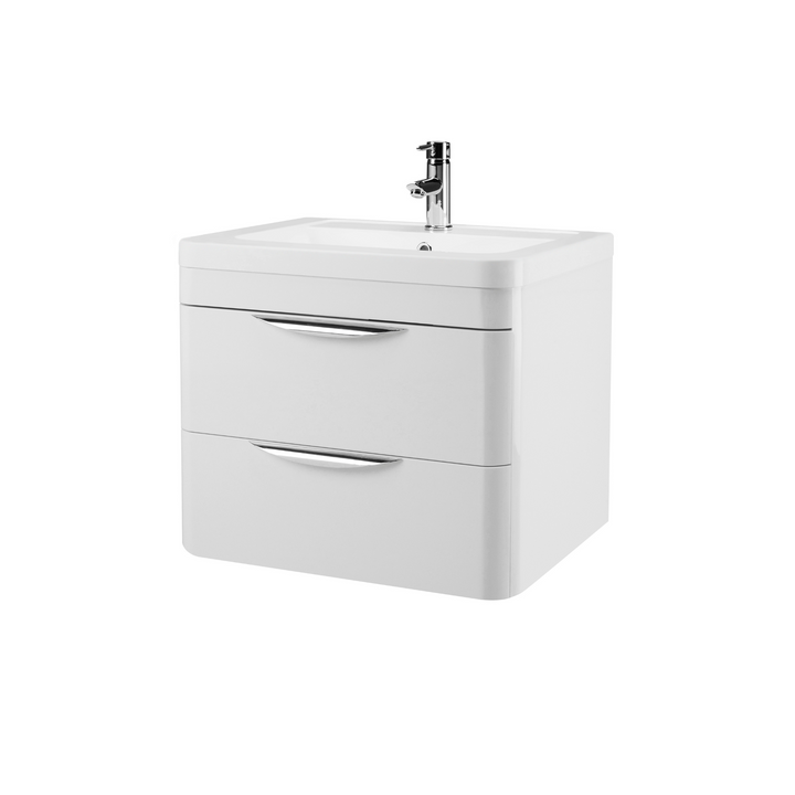 James Parker - London Wall Hung Drawer Vanity Unit with Ceramic Basin 600mm