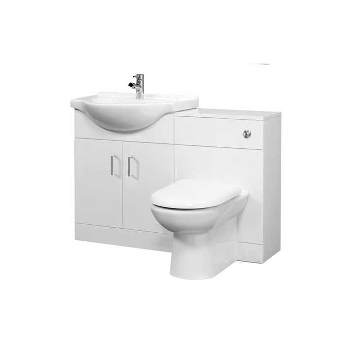 James Parker - Cloakroom Vanity Unit with Toilet and Wash Basin Unit Saturn Furniture