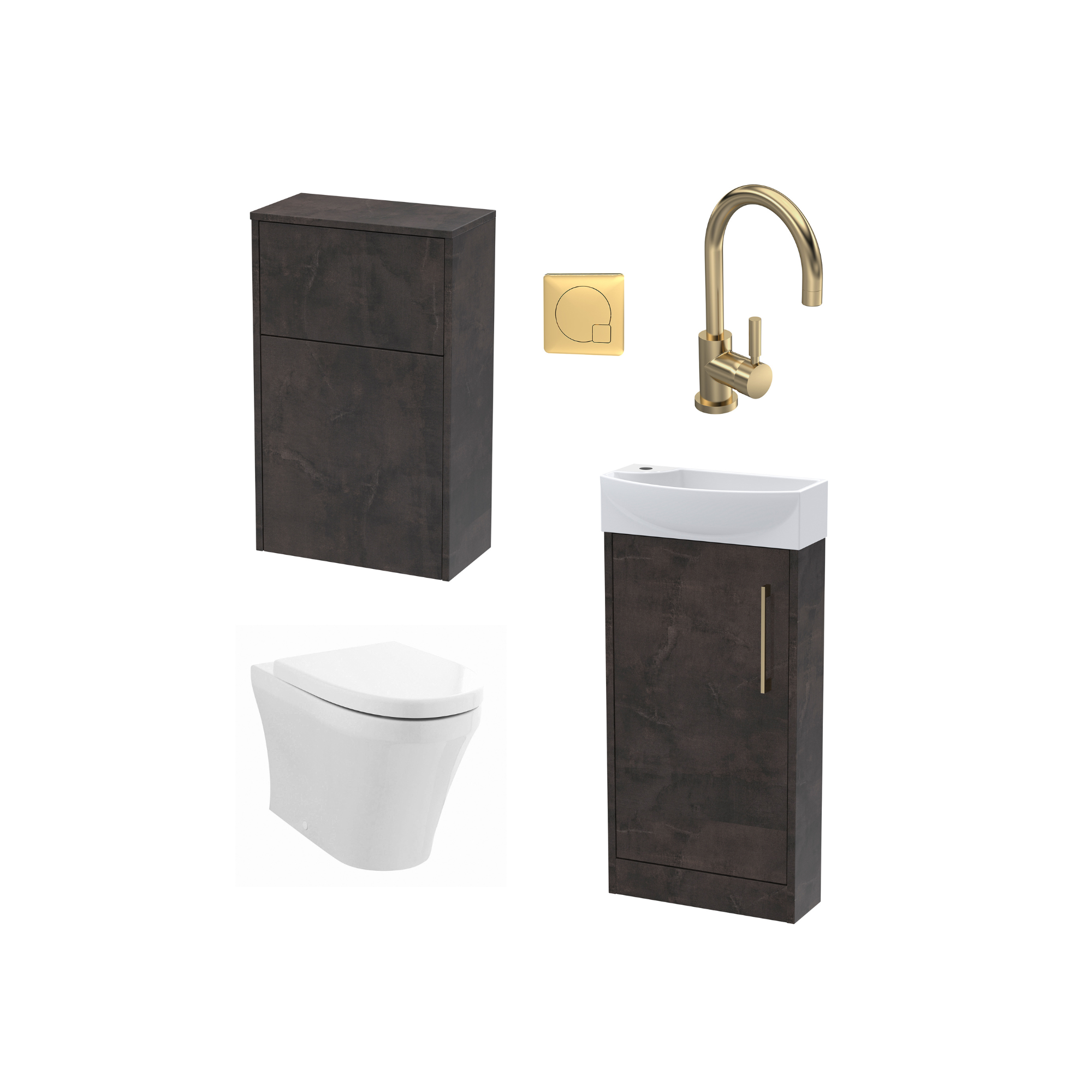 James Parker London Soft Close Toilet Seat Water Closet & Tap Vanity