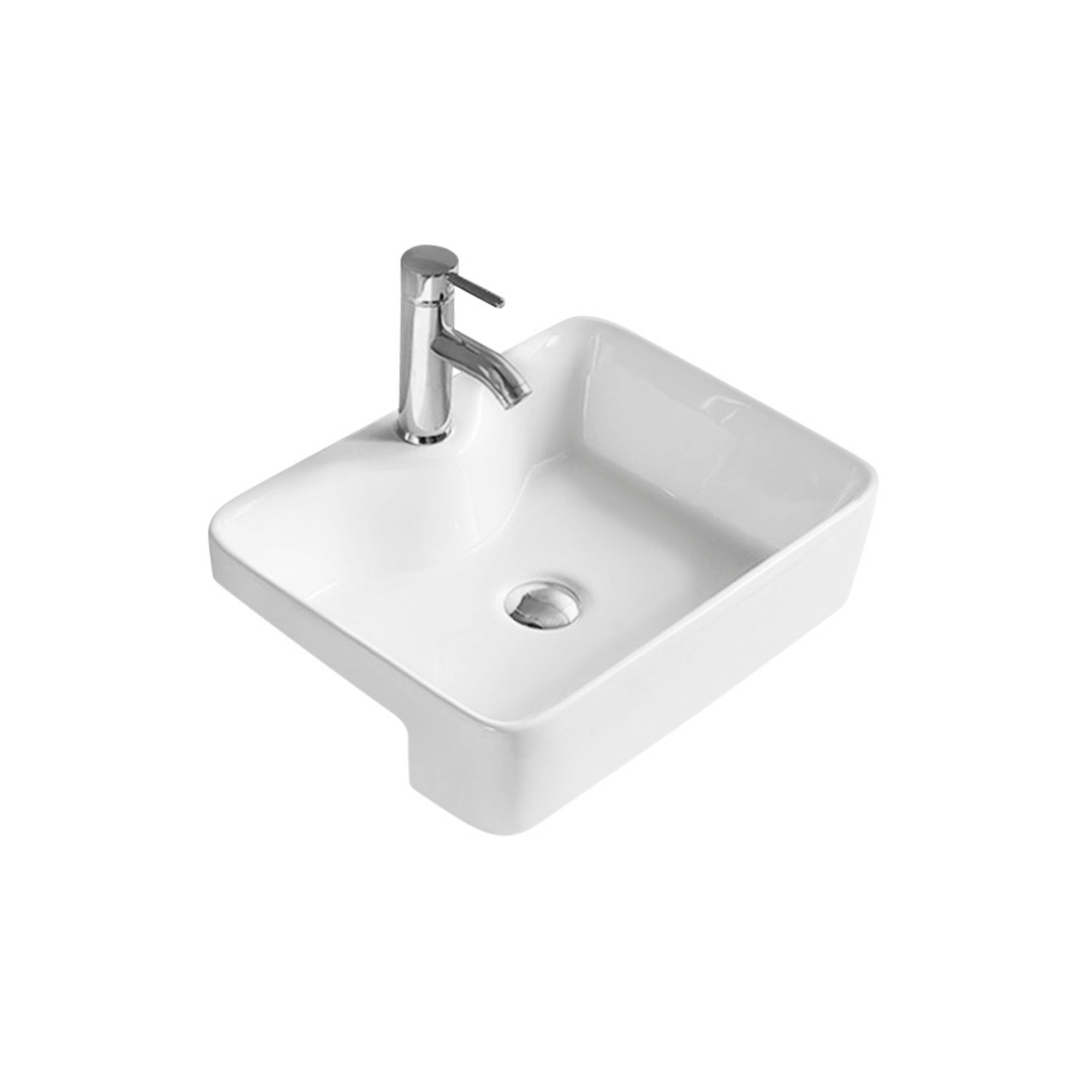 James Parker SemiRecessed Basin 480 x 370 x 130mm Fixings Direct