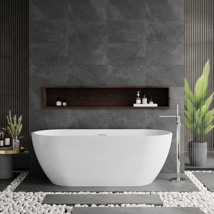 James Parker - Oval Freestanding Large Tile Bath 1700mm