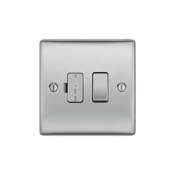 BG Electrical - NBS50 Nexus Metal Brushed Steel Switch 13A