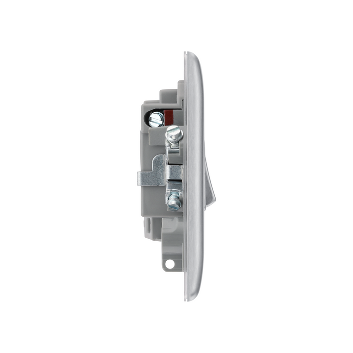 BG Electrical - NBS50 Nexus Metal Brushed Steel Switch 13A