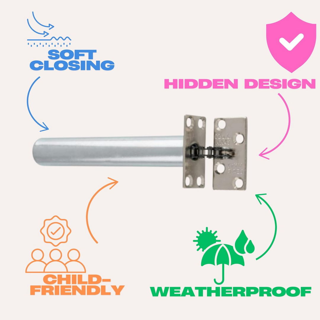 Concealed Door Closer Chain Door Spring for Internal Perko Door Closer, Automatic Fire Door Closer