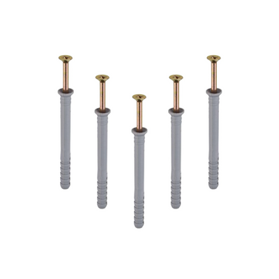 Masonry Wall Plug Countersunk Screw Fastener for Frame Fixings Concrete Screws and Anchor - M5,M6,M8 Hammer Screws Multipack