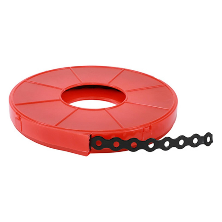10m Galvanized Fixing Band for Electrical Wiring Cable Ties & Pipe Clamps Perforated Holes Metal Strips Support