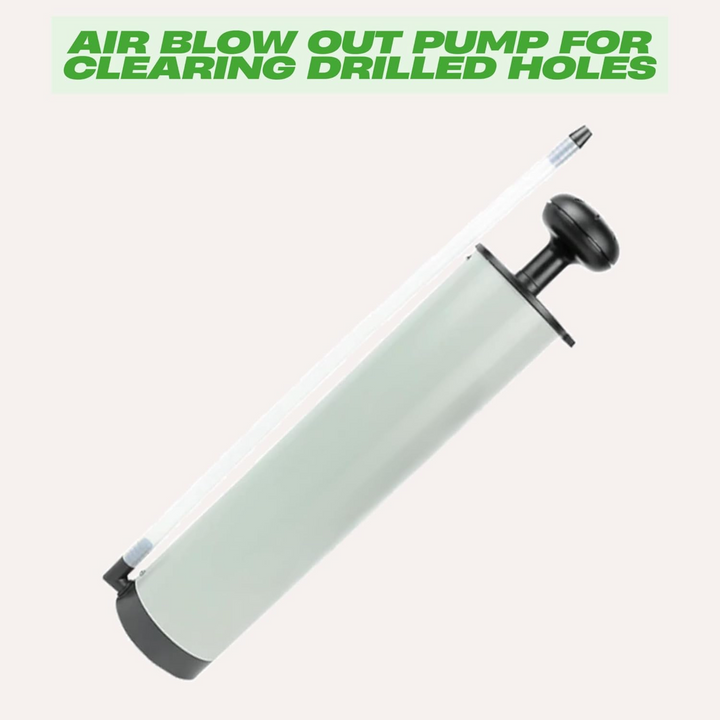 Blow Out Pump for Resin Anchor & Boreholes – Hand Air Blow Pump Cleaner for Dry Wall Fixings, Hole Drill Bits in Construction Building