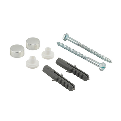Universal WC Pan & Bidet Toilet Pan Fixing Kit – Complete Screwfix Toilet with Screws, Brackets & Fittings