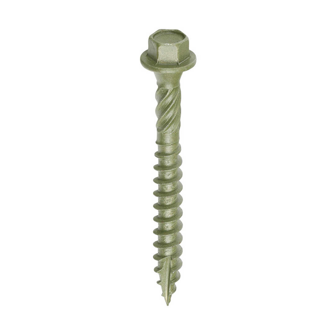 Hex Head Wood Screws – Timber Frame Construction & Landscaping | Woodworking Screws Fasteners (Multisizes)